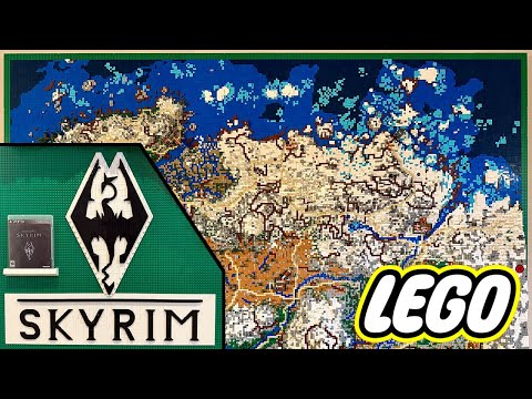 Skyrim Map Made of 73,761 Lego Bricks